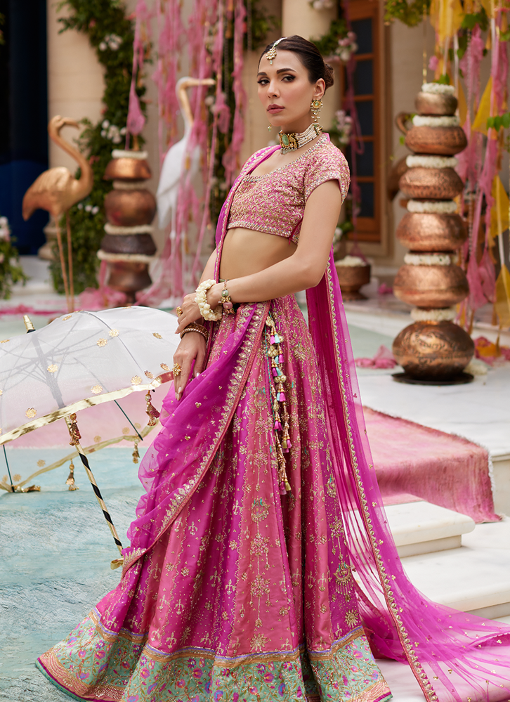 Picture of Parisa Hot Pink Lehenga Choli