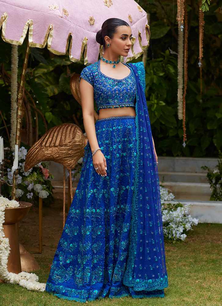 Picture of Laira Royal Blue Lehenga Choli