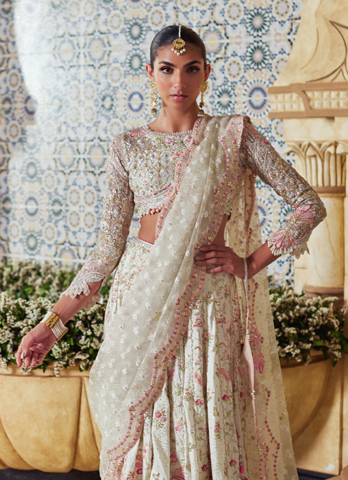 Amarisa Ivory Lehenga Choli