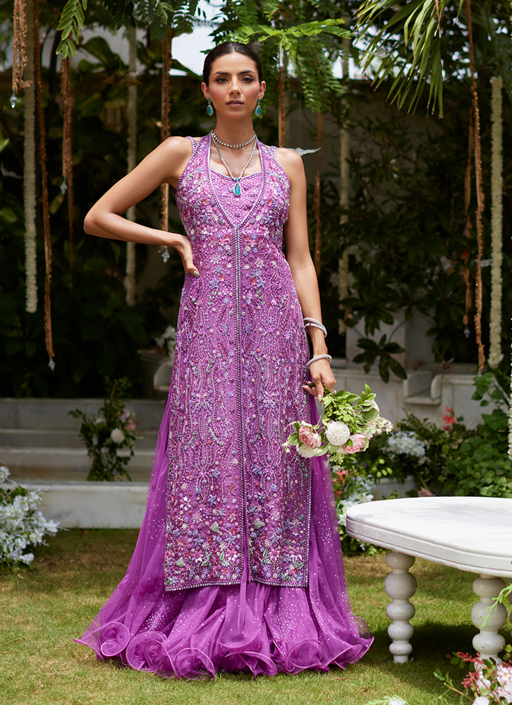 Picture of Hana Purple Front Open Jacket