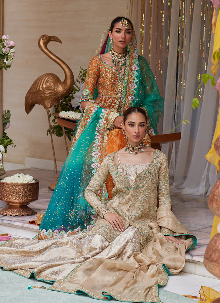Picture of Vyara Gold Jacket and Lehenga