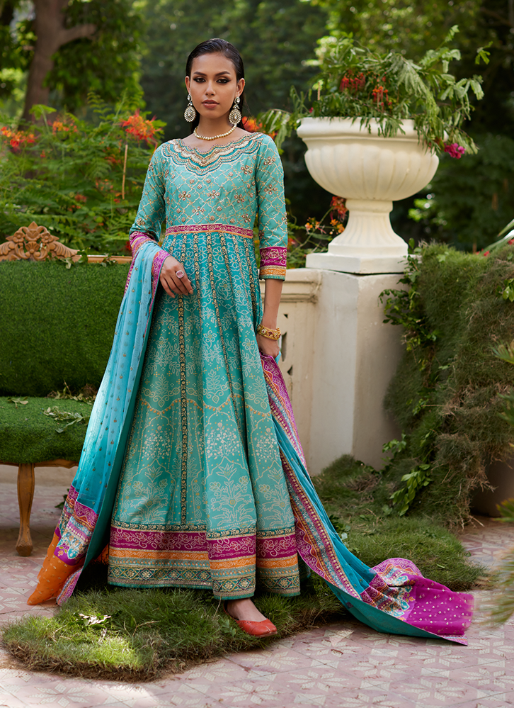 Picture of Zaiba Turquoise Kalidaar