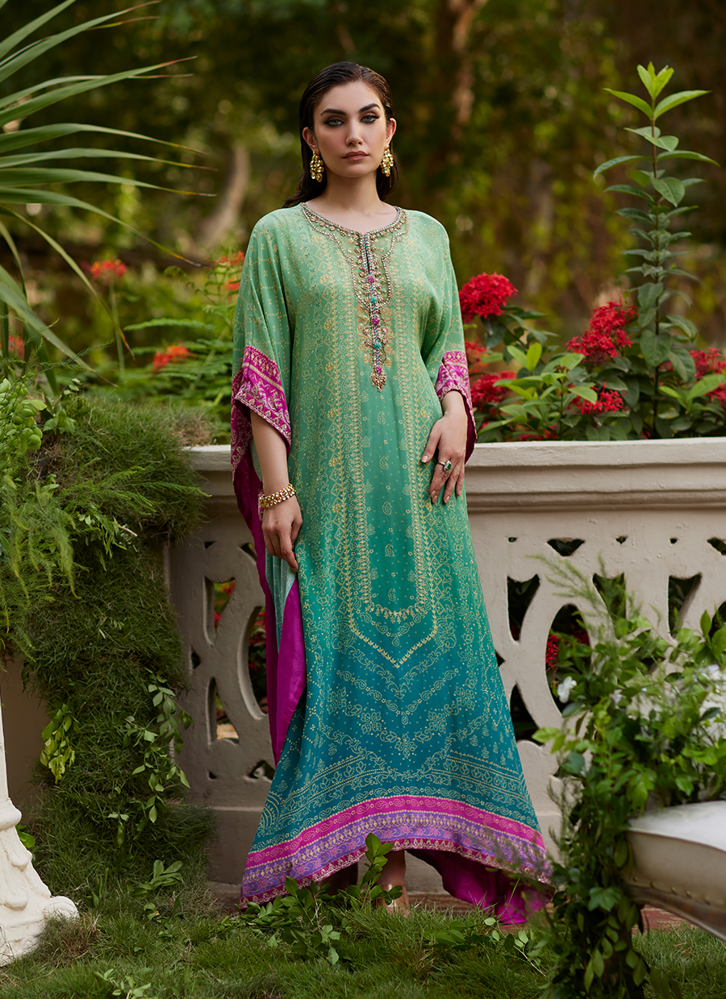 Picture of Persia Teal Ombre Kaftan