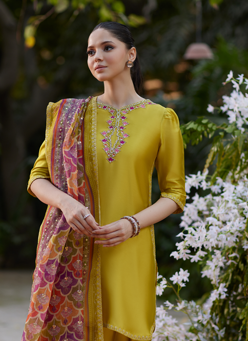 Sheyza Kiwi Shirt and Dupatta