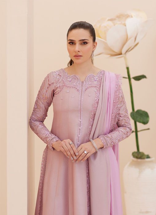 Moira Mauve Shirt and Dupatta