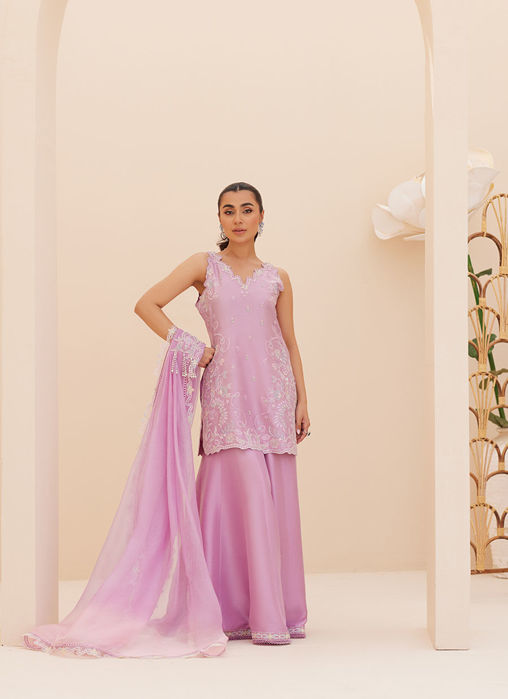 Lilliana Lilac Shirt and Dupatta