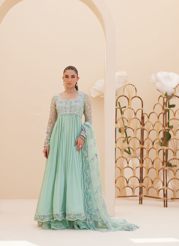 Picture of Freya Aqua Kalidaar and Dupatta