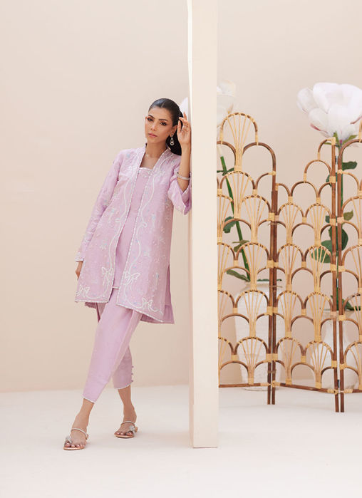 Layana Lavender Jacket with Slip