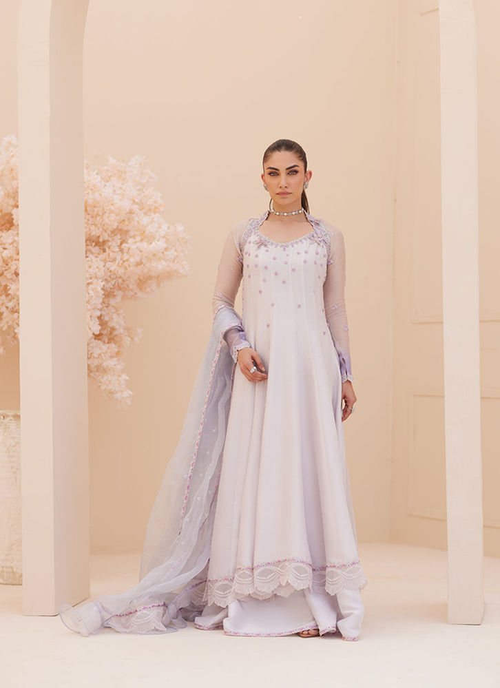 Picture of Katniss Silver Pearl Kalidar and Dupatta