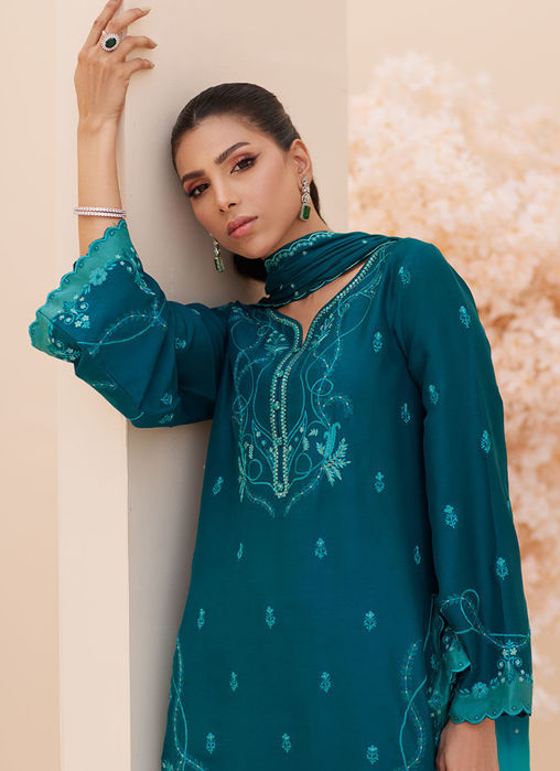 Evel Emerald  Shirt and Dupatta