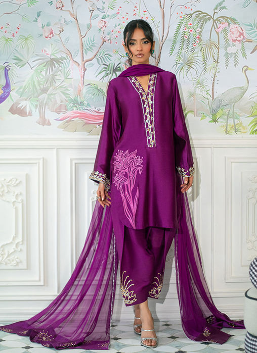Melanie Plum - Shirt And Dupatta