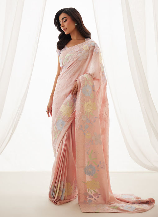 Neve Blush Saree And Blouse