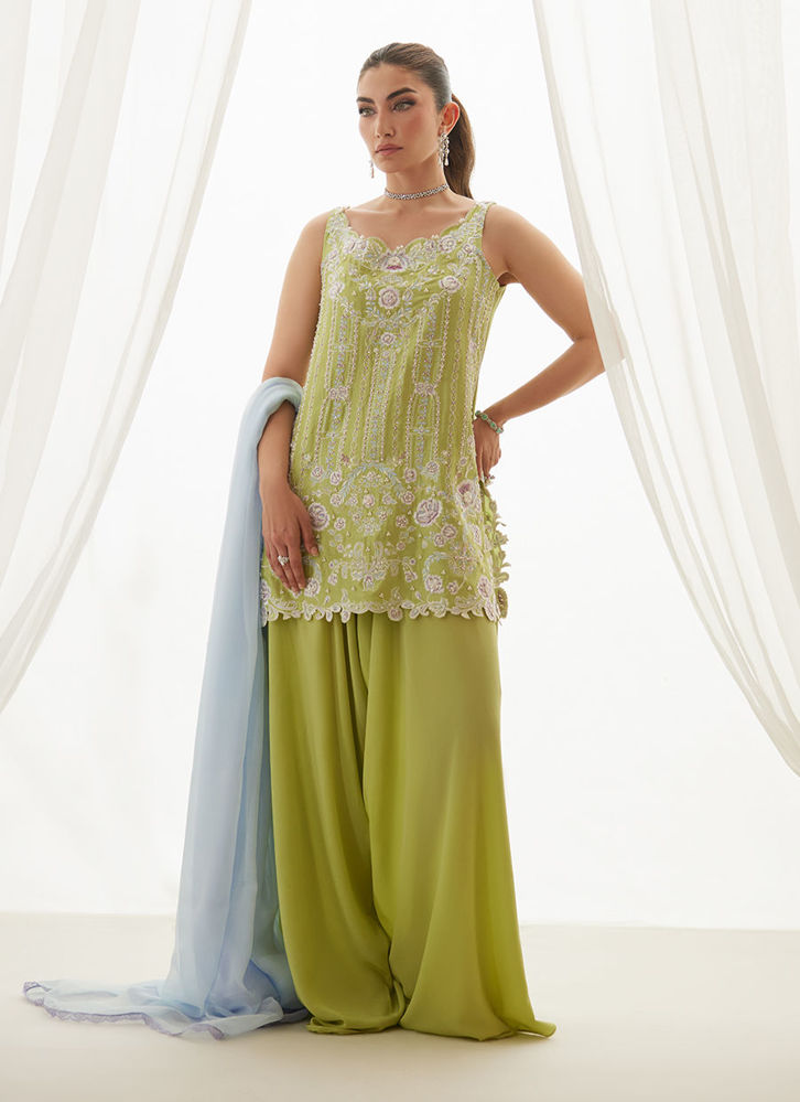 Picture of Ceelie Citrus Shirt And Dupatta