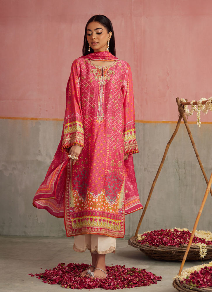 Picture of Selin Crimson Shirt And Dupatta