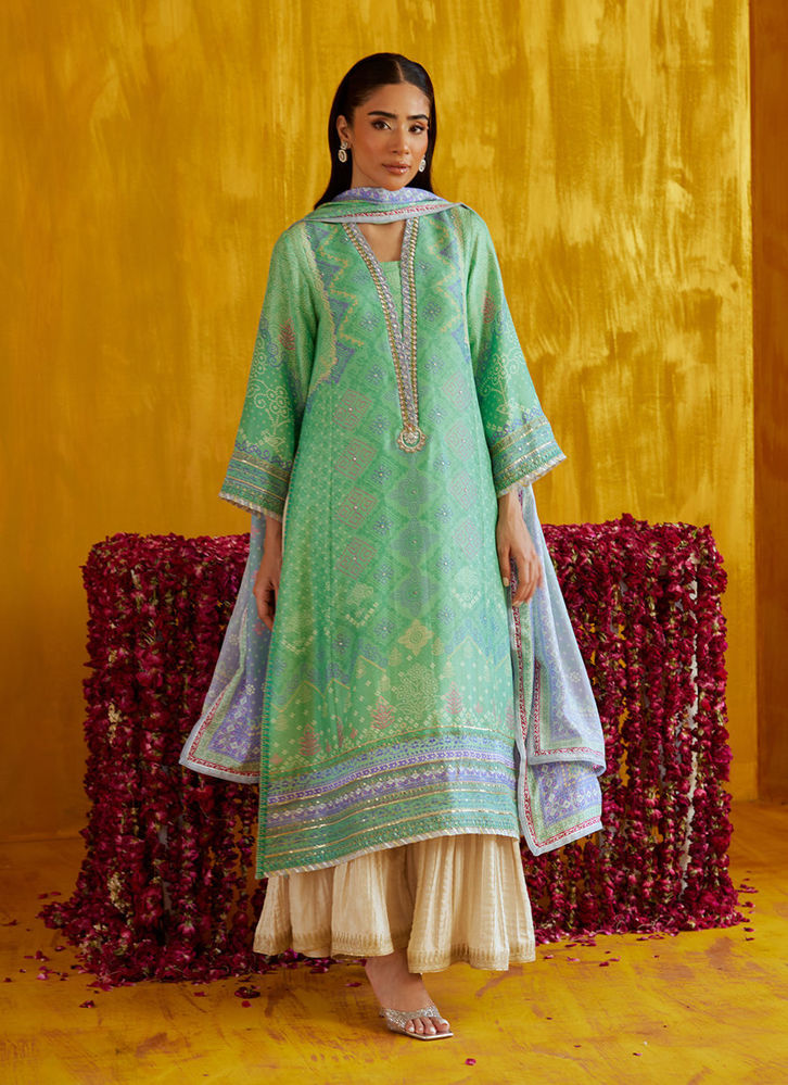 Picture of Arina Aqua Shirt And Dupatta
