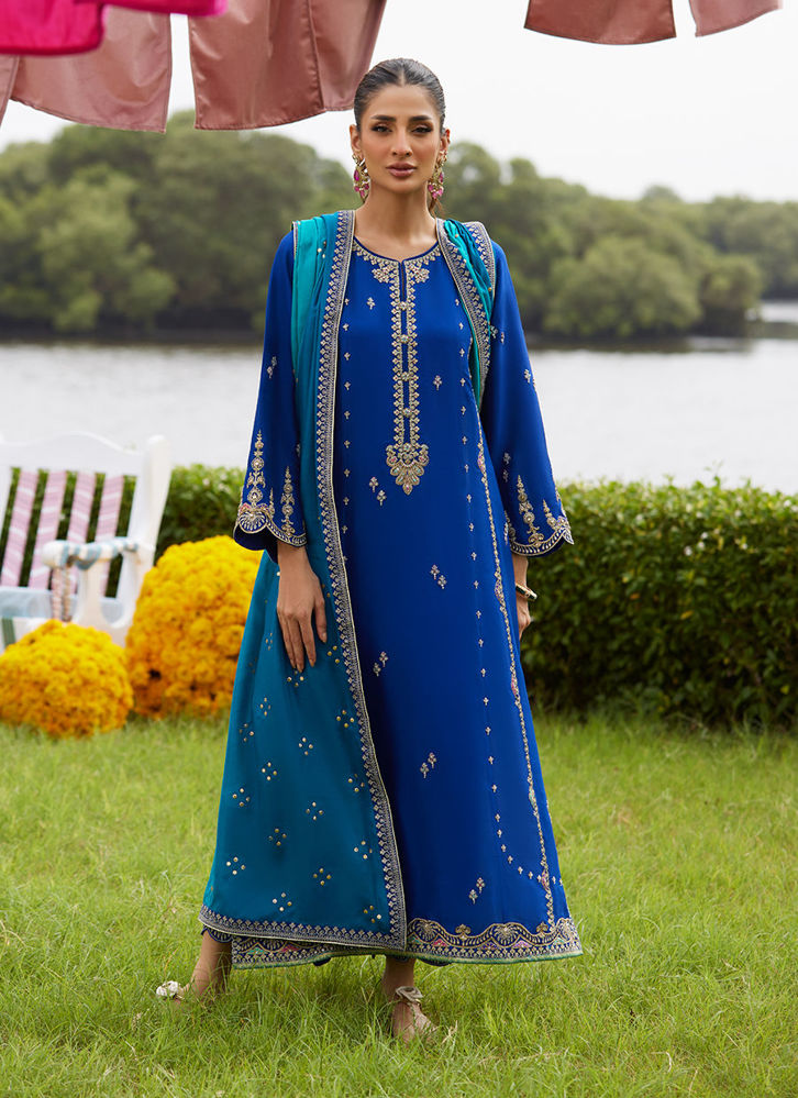Picture of Opal Blue Shirt And Dupatta
