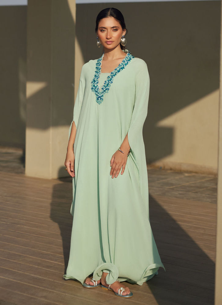 Picture of Nika Iceblue Chiffon Kaftan
