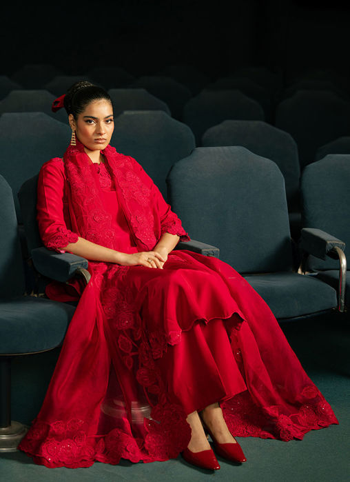 Rose Silk with Dupatta