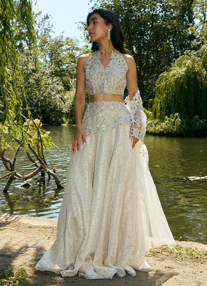 Picture of Jina Lehenga Choli With Drape Dupatta