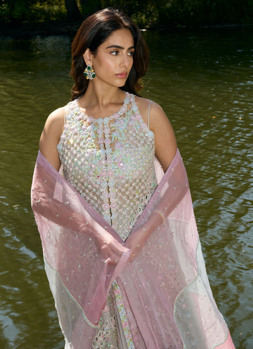 Dinah Open-Front Shirt And Skirt
