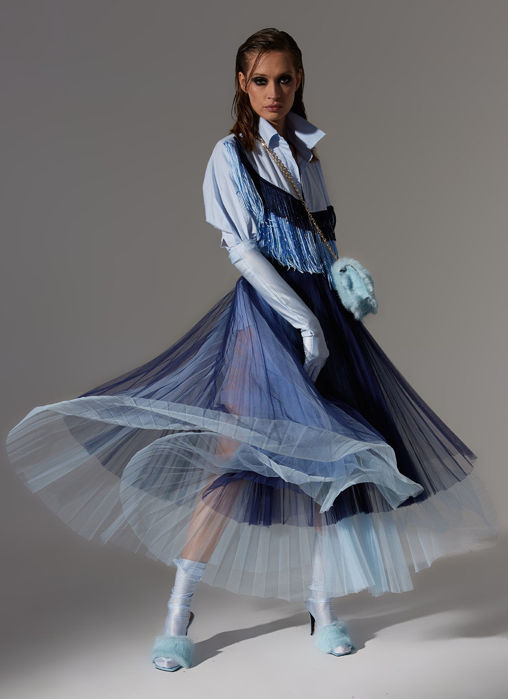 Picture of Asymmetrical Fringed Shirt