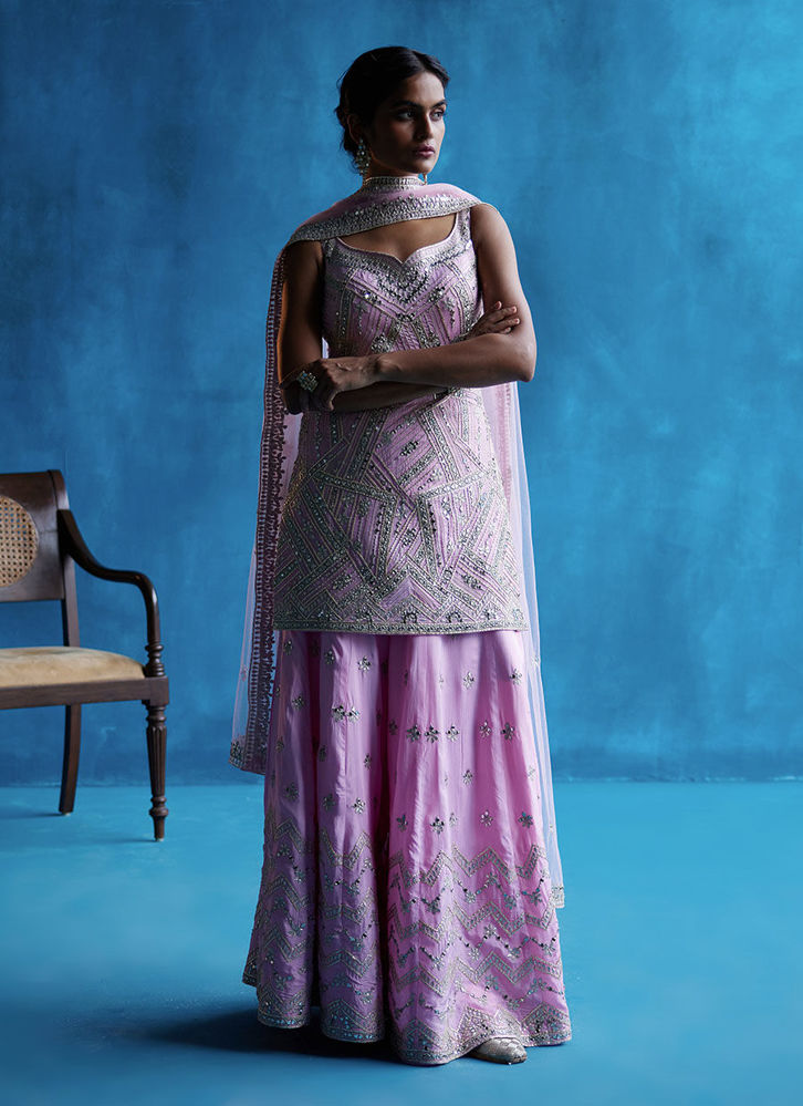 Picture of Pink Sharara Set