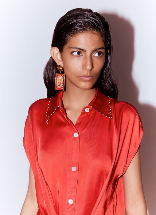 Aspen Knot Shirt ( Red)