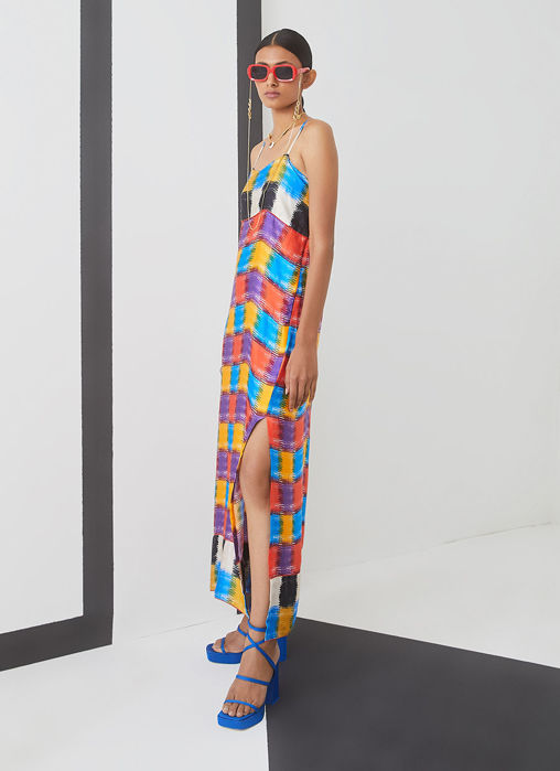 Baltimore Check Slip Dress