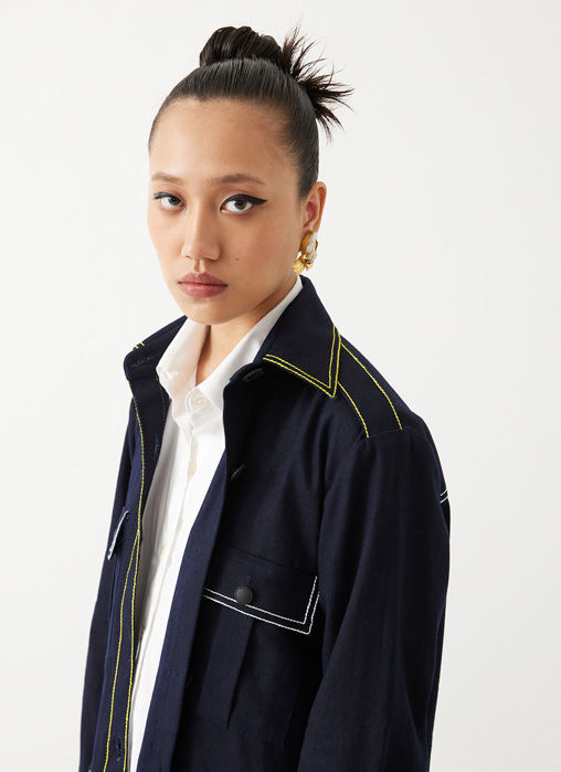 Blue Rover Denim Blazer And Trousers Co-Ord