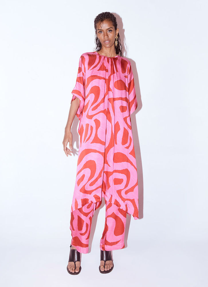 Picture of Candy Kimono Kurta And Pants Co-Ord