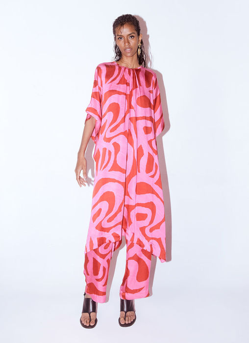 Picture of Candy Kimono Kurta And Pants Co-Ord