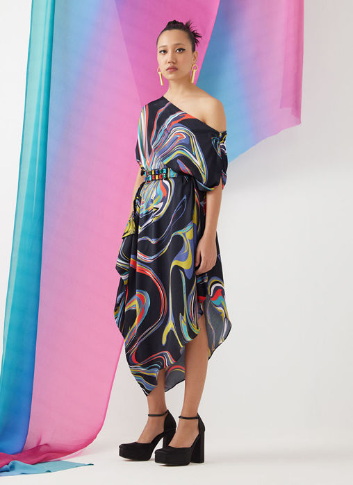 Picture of Galaxy Draped Dress