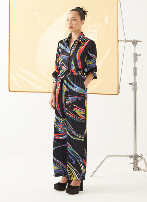 Picture of Galaxy Shirt And Trousers Co-Ord