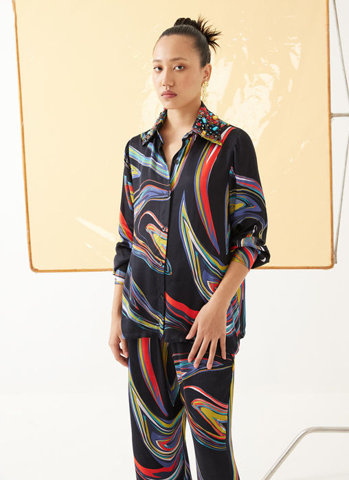 Galaxy Shirt And Trousers Co-Ord