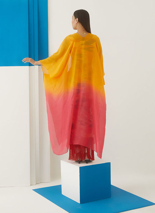 Hibsicus Organza Cape