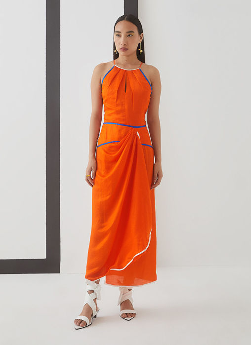 Picture of Lucy Skater Linen Dress