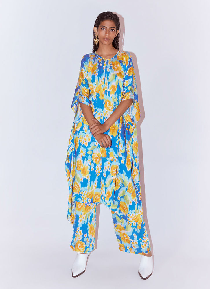Picture of Marigold Kimono Kurta And Pants Co-Ord