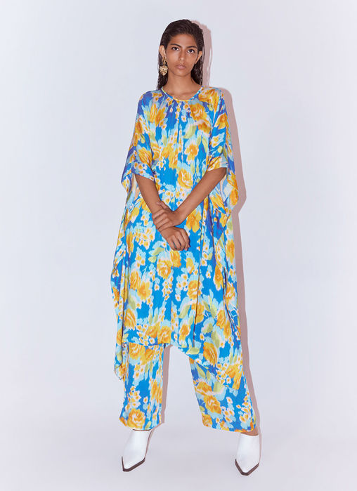Picture of Marigold Kimono Kurta And Pants Co-Ord