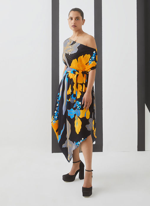 Picture of Midnight Draped Dress