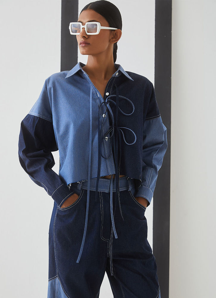 Picture of Minerva Denim Crop Top