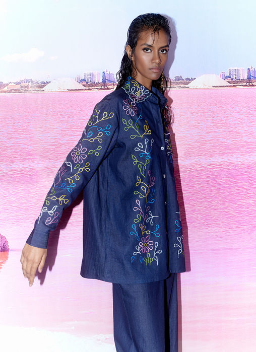 Nero Nero Denim  Shirt With Trousers Co-Ord