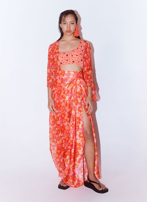 Picture of Poppy Organza Cape