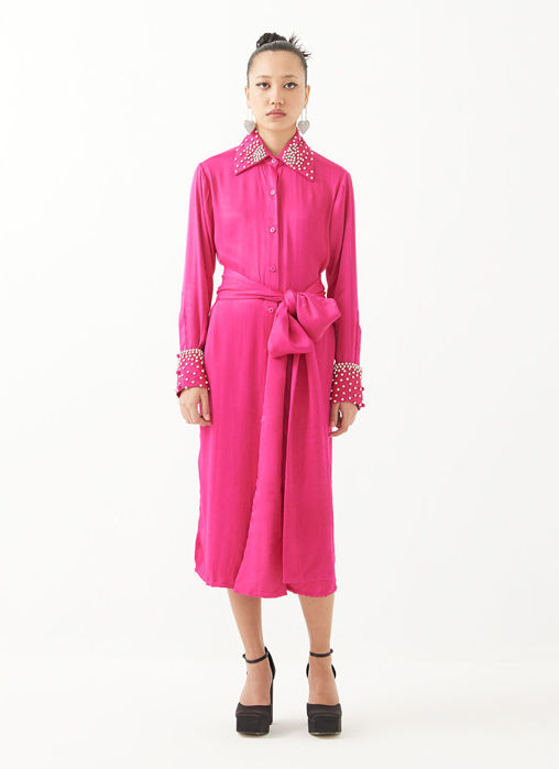 Picture of Rani Pink Shirt Dress