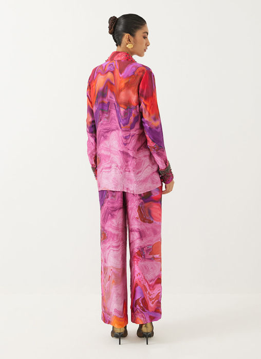 Red Sea Shirt And Trousers Co-Ord