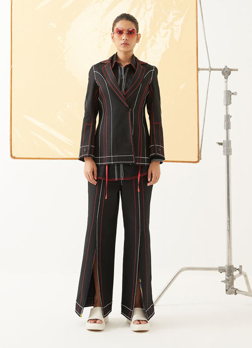 Picture of Rover Denim Blazer And Trousers Co-Ord