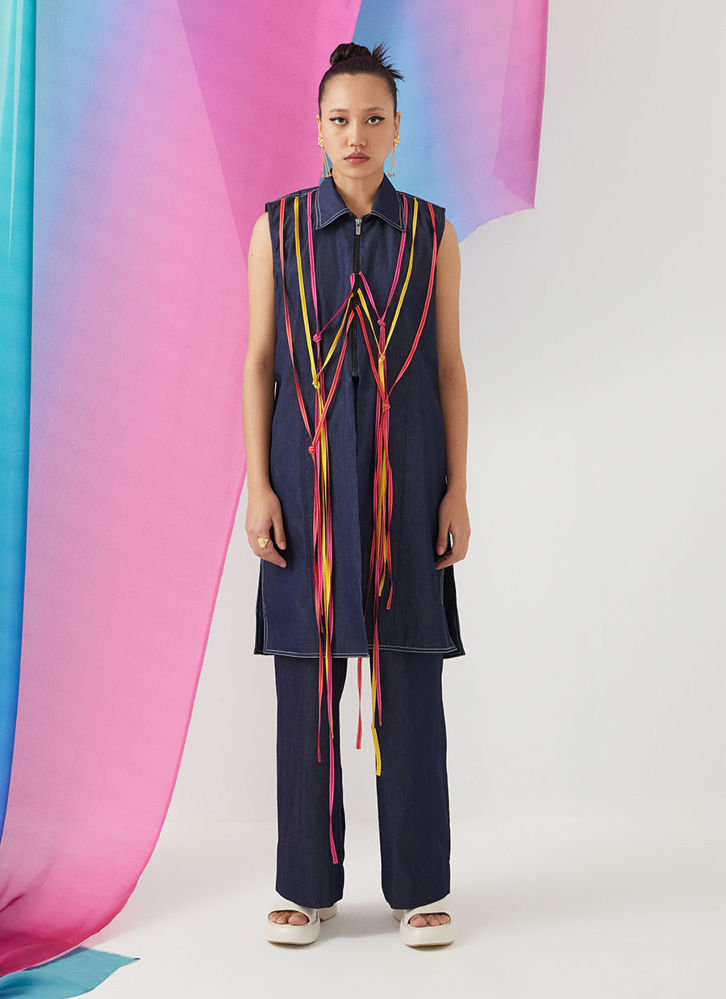 Picture of Rover Denim Shirt And Trousers Co-Ord