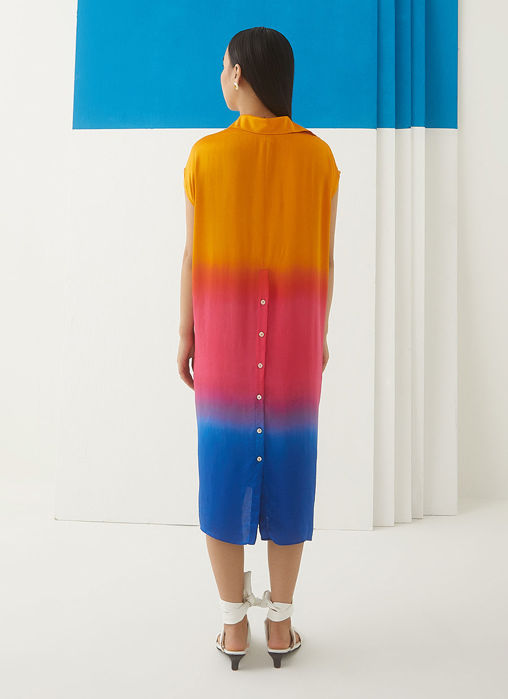 Sunset Tie Dye Knot Dress