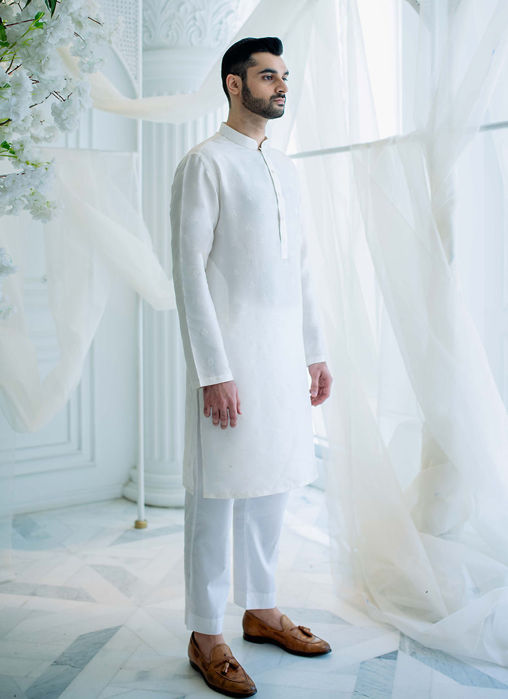Picture of Blanco Silk Kurta