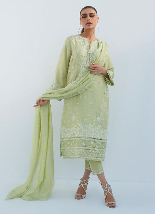 Picture of Judie Apple Green Shirt And Dupatta