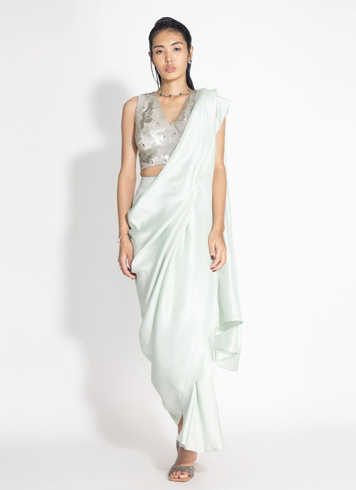 Picture of Masai Godet Sari with APS Blouse